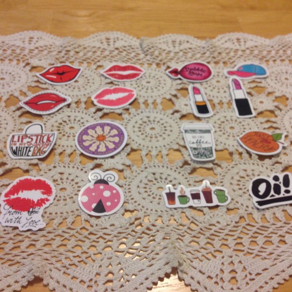 Lips, Lipstick Stickers  etc. Fashionista